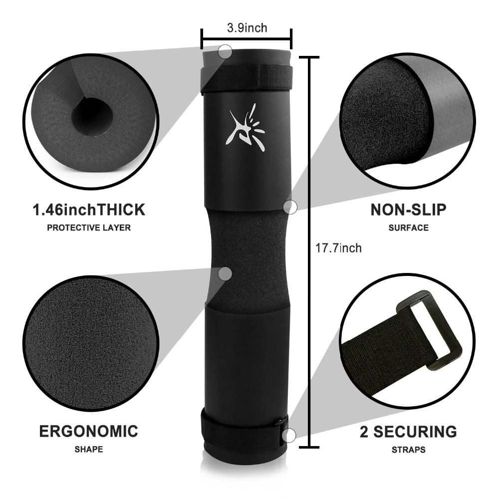 Schuim Barbell Pad Cover Squat Pad Voor Gym Gewichtheffen Cushioned Schouder Terug Ondersteuning 45*10Cm Nek Schouder beschermende Pad