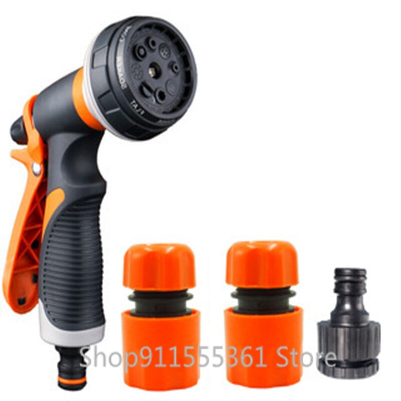 4pcs/set Watering Gun Garden Nozzle Hose Nozzle Adjustable Nozzle Water Gun Lawn Hose Multifunction Garden High Pressure Sprayer: Purple