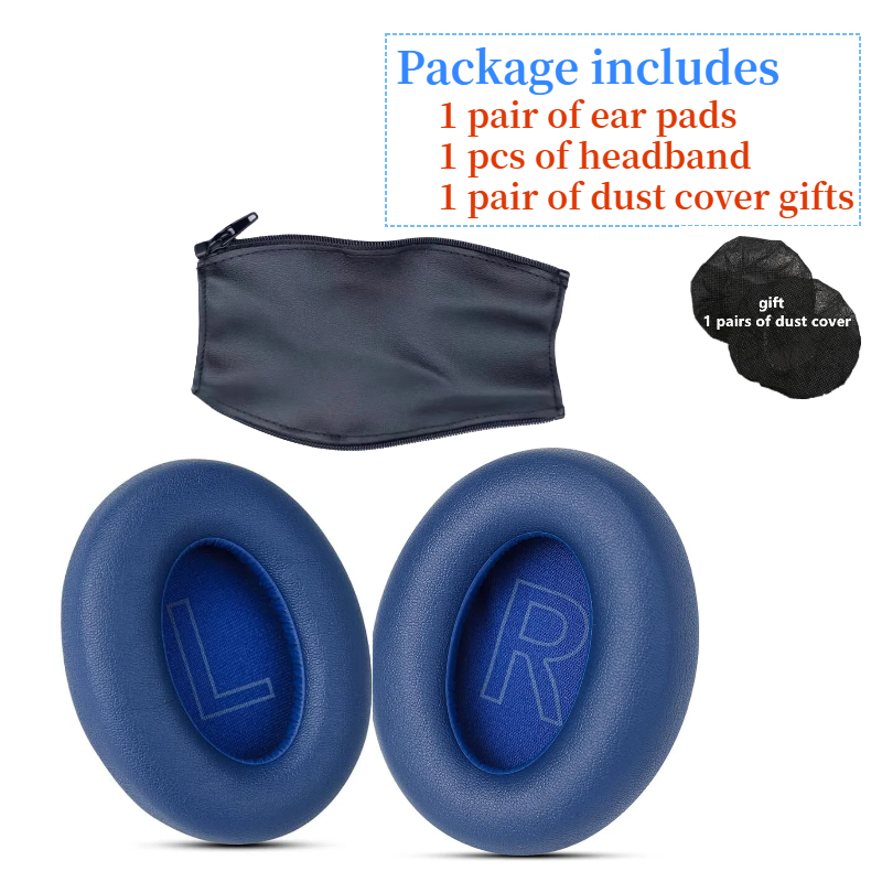 Almohadillas para los oídos Anker Soundcore Life Q10 Q20 Q30 Q35 auriculares de repuesto cojín de espuma suave almohadilla de esponja orejeras de cuero: Caqui