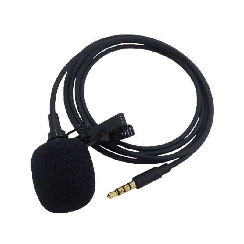 Mini Portable Microphone Condenser Clip-on Lapel Mic for iPhone An-droid Phone PXPE