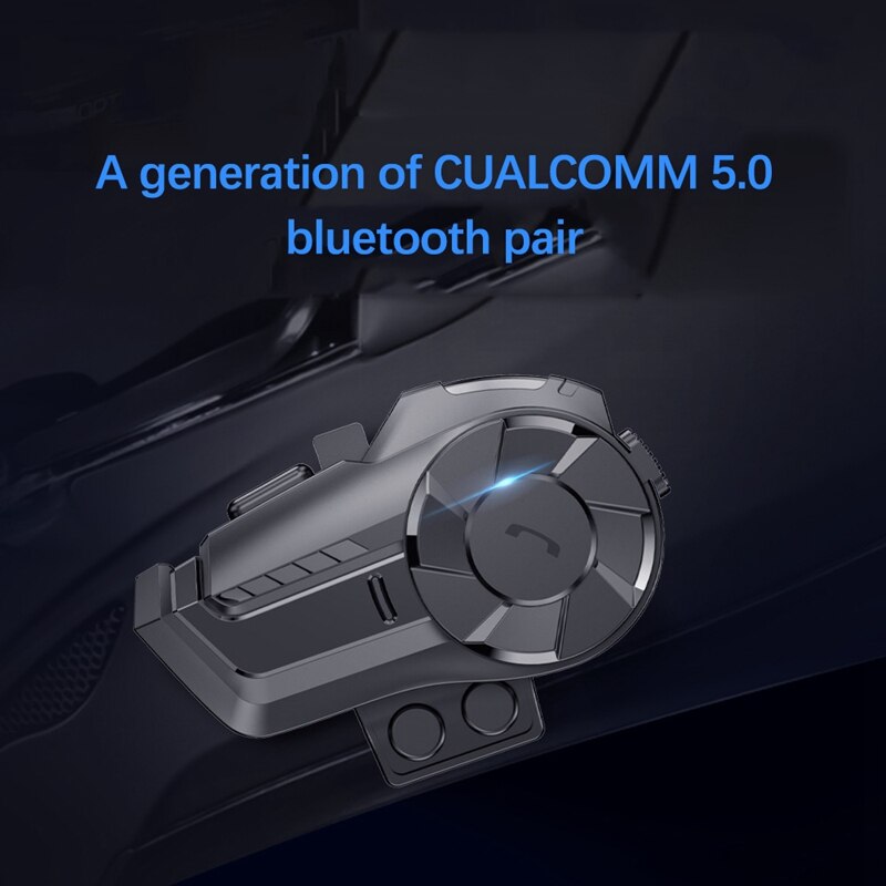 Motorcycle Bluetooth Headset Intercom Interconnection Outdoor Riding Headset Communication With Noise Reduction 800M