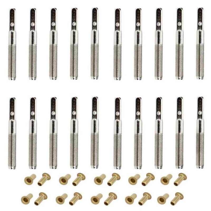 20 Pcs Lier Harp Tuning Pin Nagels Met 20 Stuks Klinknagels Set Voor Lier Harp Kleine Harp Muzikale Snaarinstrument: Default Title