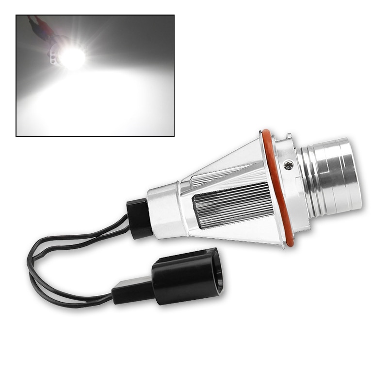 2 stücke Für BMW E39 525i 530i 540i E39 M5 E60 525i 525xi 530i 530xi 545i LED Angel Eyes licht scheinwerfer Lampe CANBUS 10W weiß shell