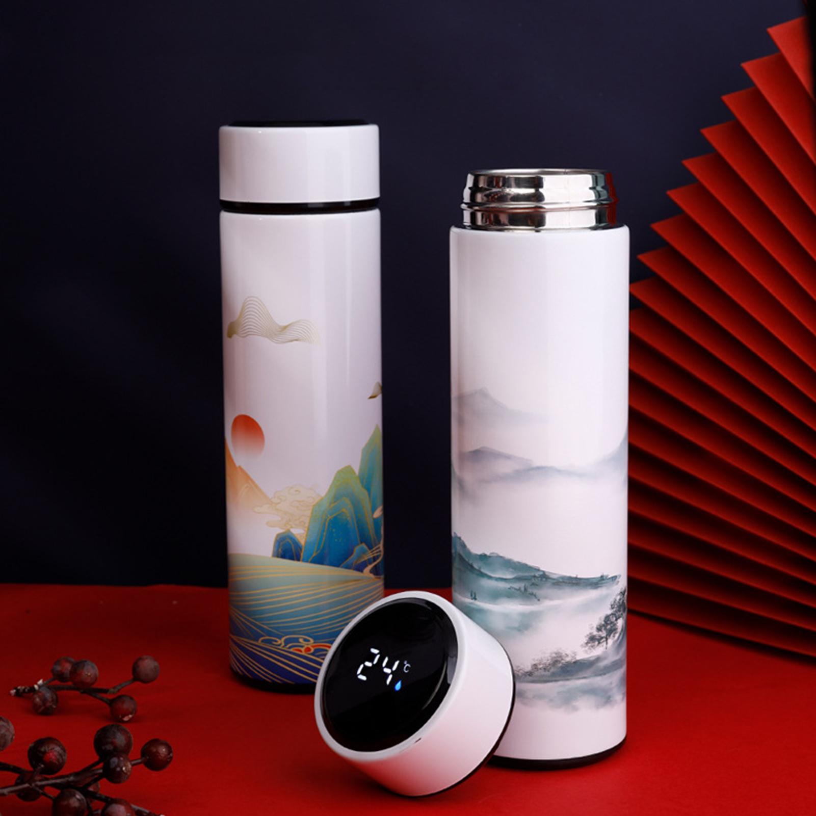 450Ml Intelligente Rvs Water Fles High-End Thermos Cup Thermoskan Waterkoker Met Lcd-scherm