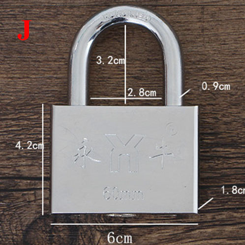 Stainless Steel Padlock Wolf Head Brass Lock Small Locks Door Locks 20mm 25mm 30mm 40mm Not Rust Lock Core Include 3 keys: white