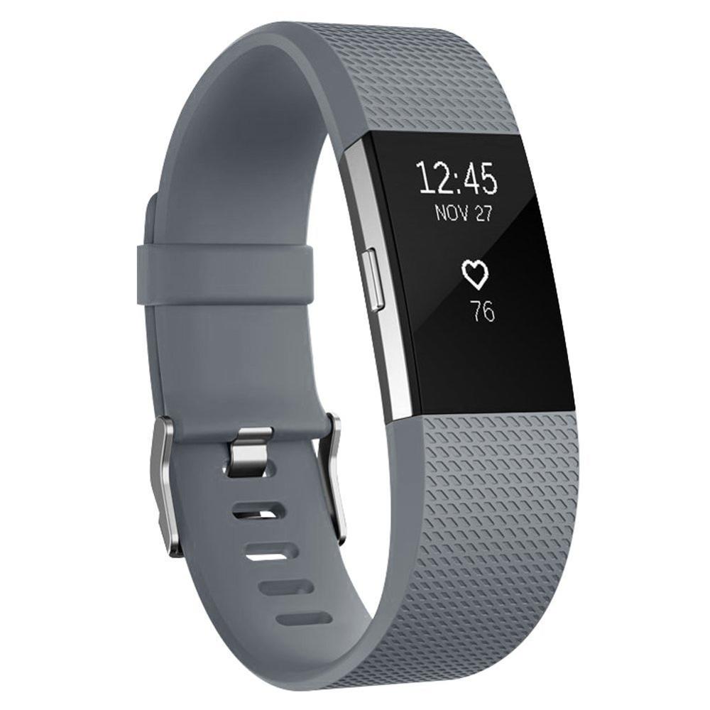 Accesorios DUSZAKE banda para Fitbit Charge 2 Correa de repuesto para pulsera banda para Fitbit Charge 2 para Fitbit Charge 2: Gris / 170-206mm