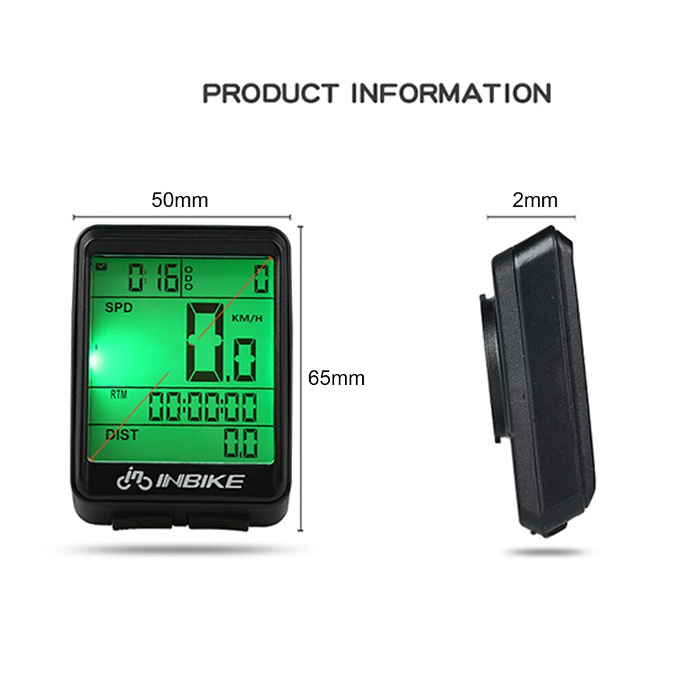 INBIKE Waterproof Bicycle Computer Odometer Wireless Mountain MTB Road Bike Cycling Stopwatch LCD Digital Speedometer Watch