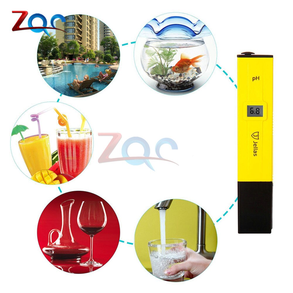 Digitale Ph Meter Ph Pen Tester Zuurgraad Water Ph Meter Professionele Voor Home School Laboratorium Aquacultuur Aquarium Zwembad