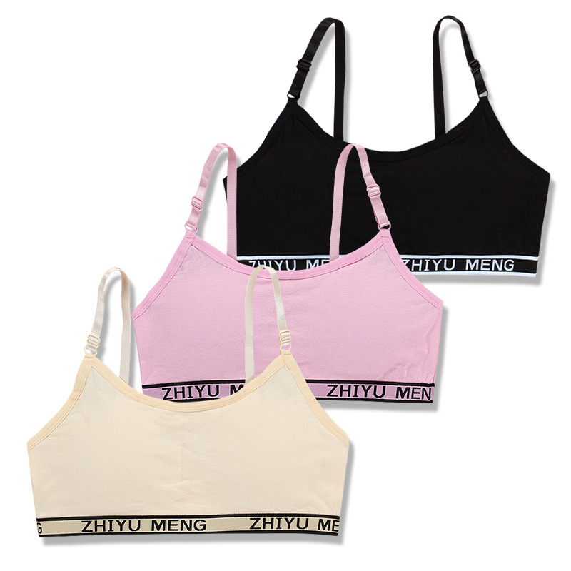 Reggiseni da allenamento per ragazze bambini 11 intimo morbido accessori per ragazze reggiseni per bambini traspiranti per ragazza teenager 8-16y Sling regolabile 13