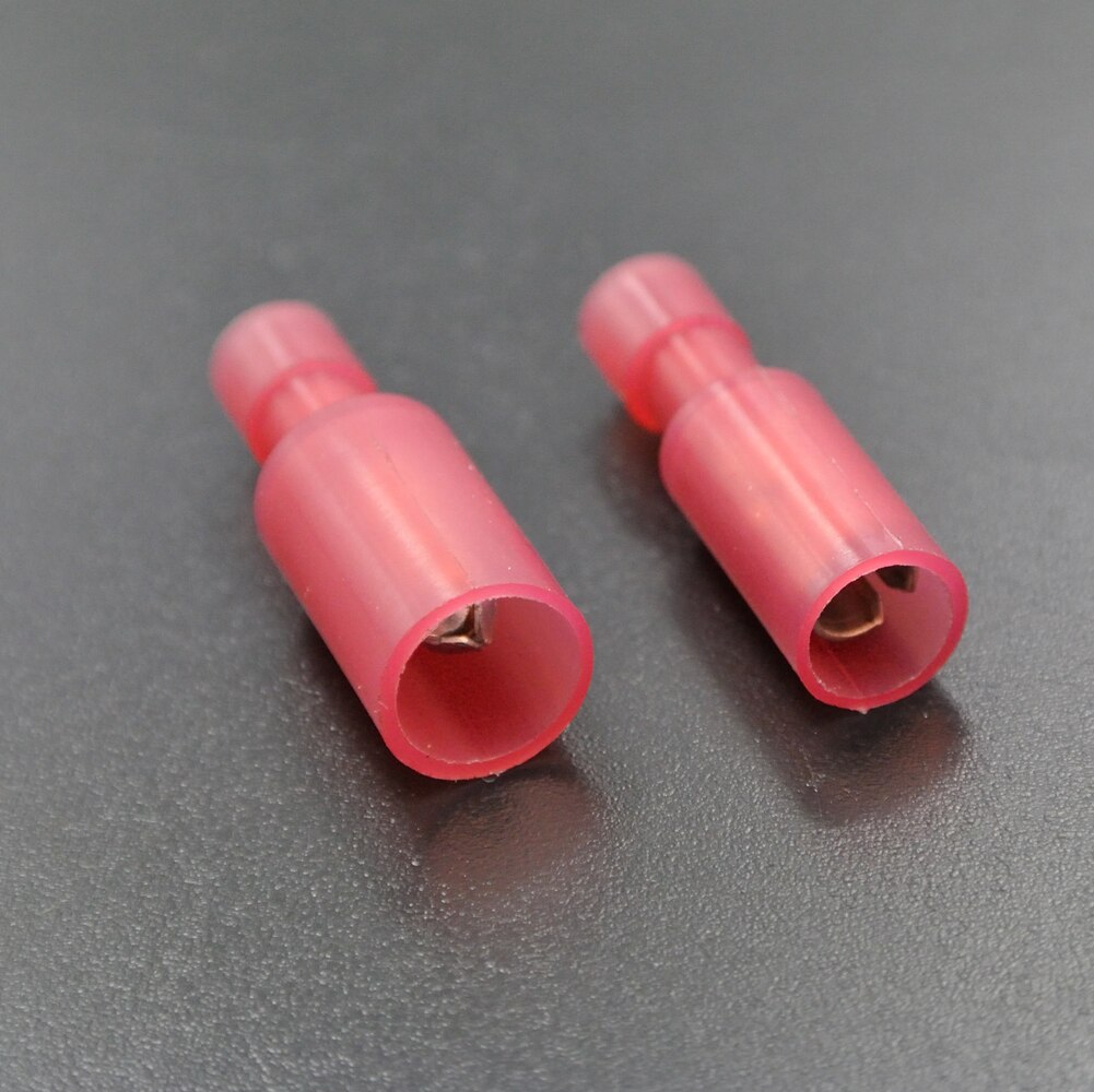 50Pcs Bullet Terminals Crimp Connector Elelctric Terminals for Wire Terminal Butt Splice Electrical Cable Conector
