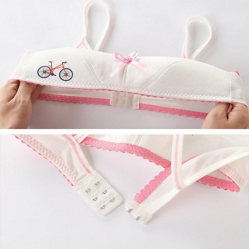 Girls Bra Teenager Breathable Underwear Cotton Training Bras Tops Crop Teens For Girls Kids Crop Tops