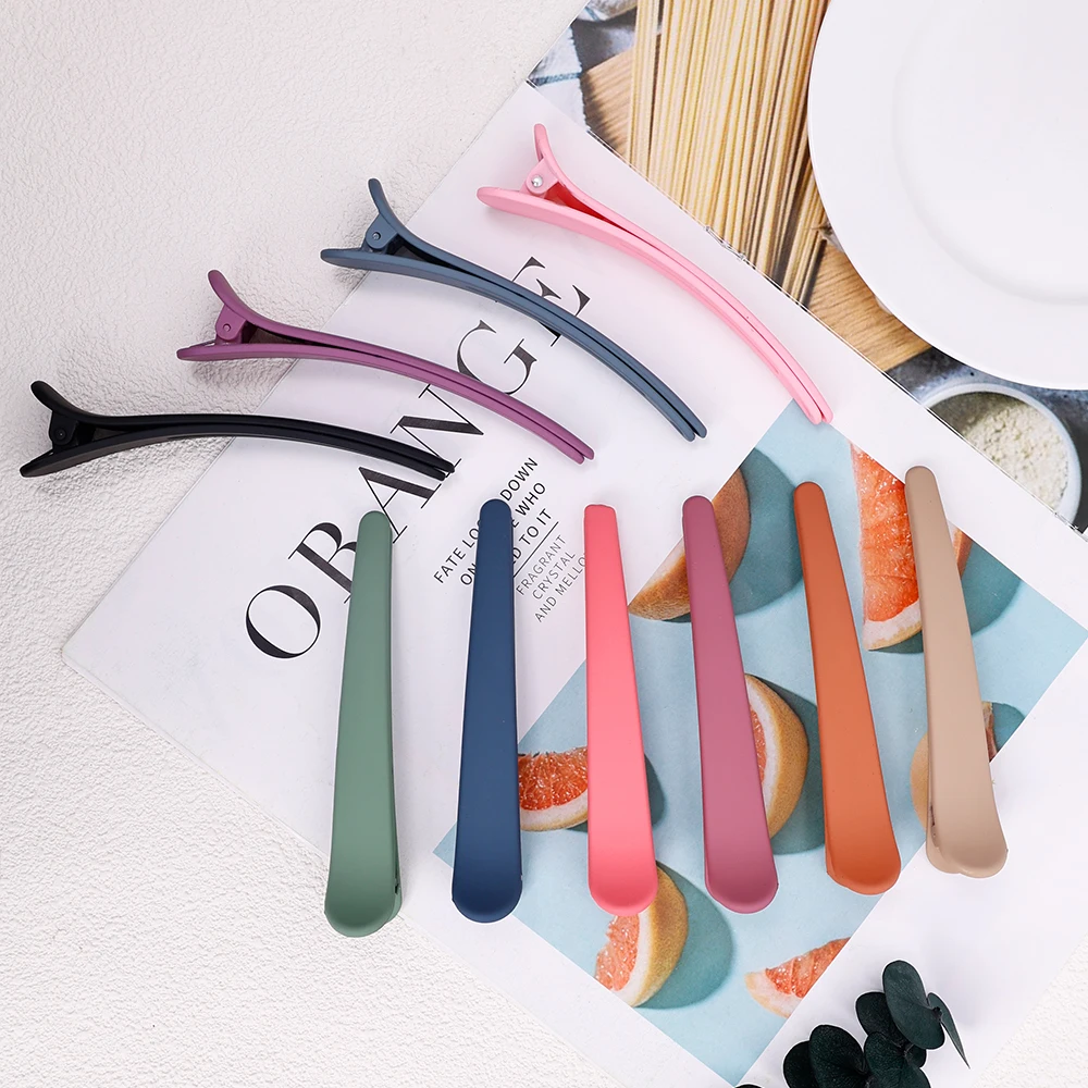 5 uds Clips de maquillaje niñas Clip de boca de pato mujeres Clip de pelo de plástico horquilla accesorios para el cabello abrazadera de sección peluquería