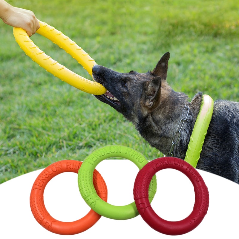 Haustier Fliegenden Scheiben Hund Ausbildung Ring Abzieher Beständig Biss Schwimm Hund spielzeug Interaktive Spiel Spielen Produkte Liefern