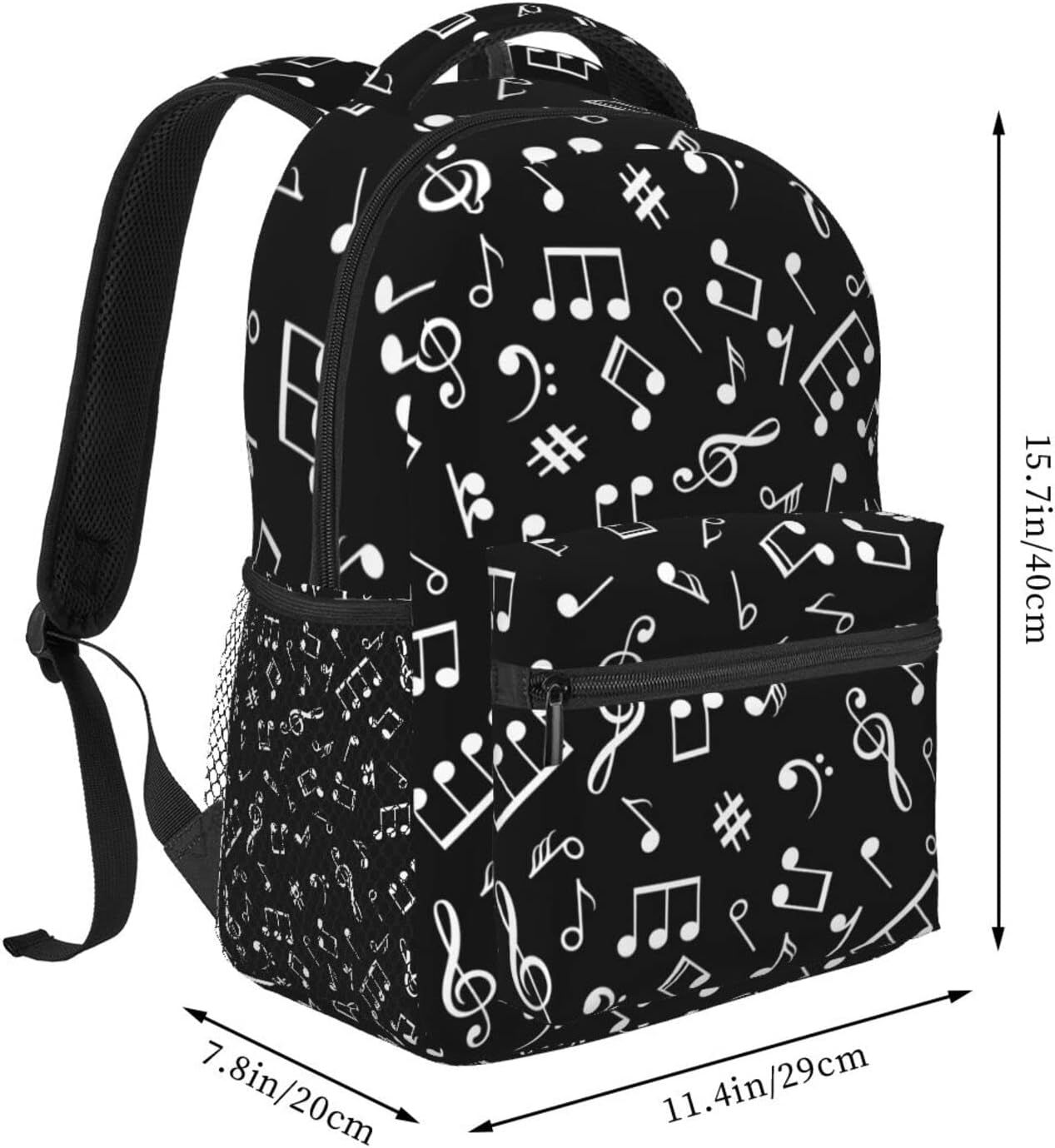 Piano musik noter ryggsäck resor vandring camping dagsryggsäck datorryggsäckar bokväska för män kvinnor