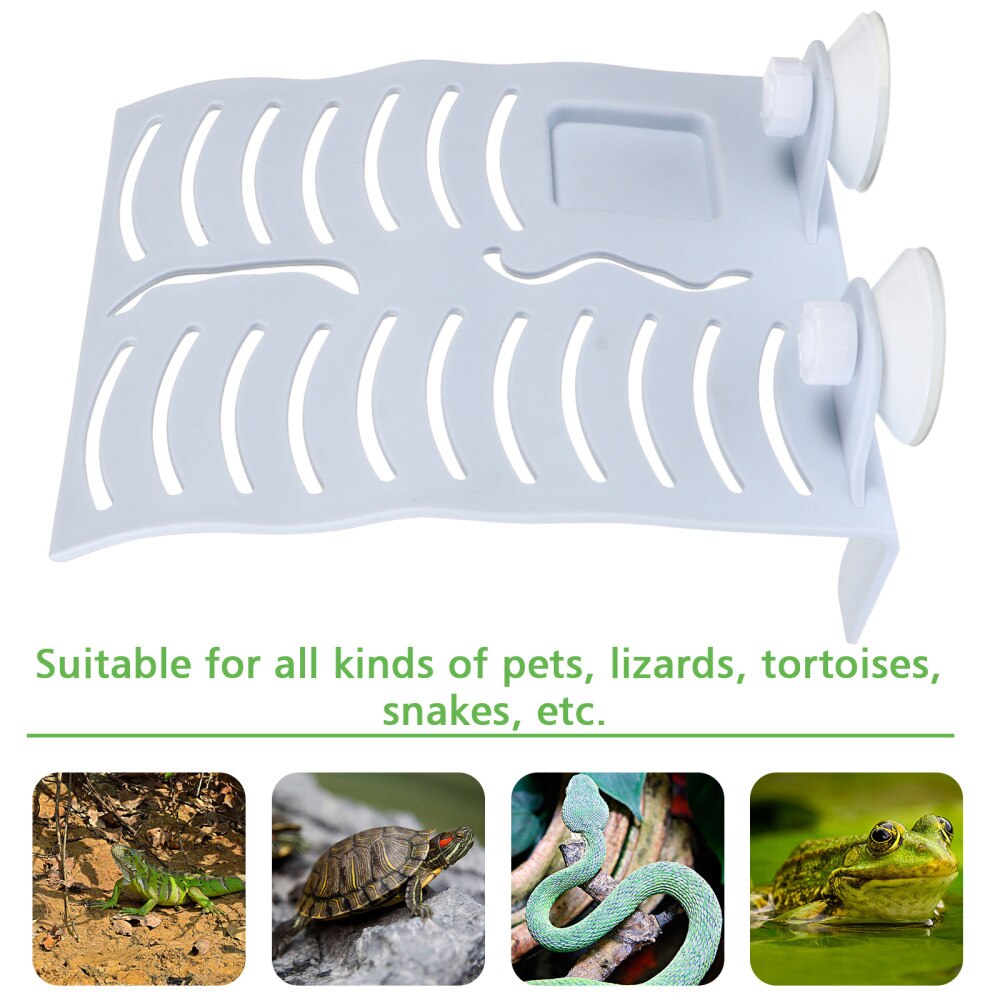 Aquatic Turtle Basking Platform Floating Turtle Dock with Feeding Dish Ramp