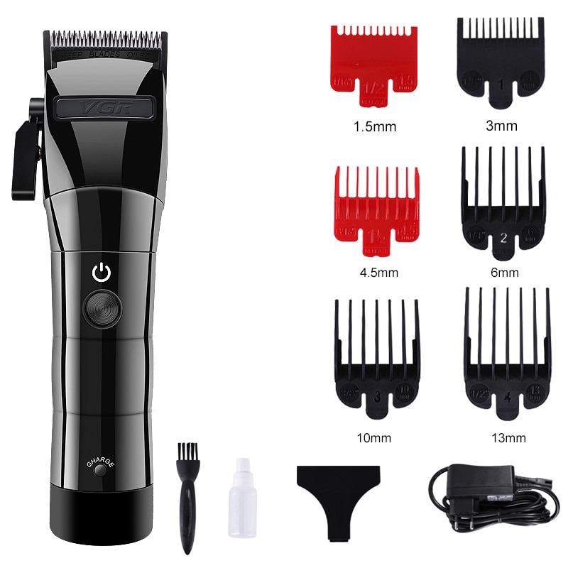 men zero-gappedbarbershop Cordless Digital Hair Trimmer Rechargeable hair clipper close-cutting 0mm t-blade baldheaded outliner