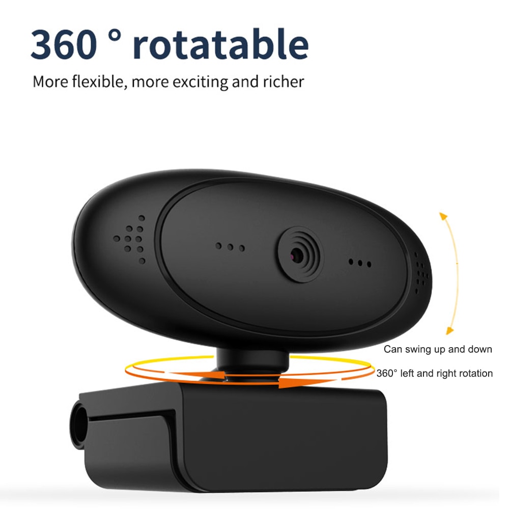 Full HD 1080P Webcam USB Camera webcamera autofocus With Microphone Flexible Rotatable Web Camera for Video Conference Computer