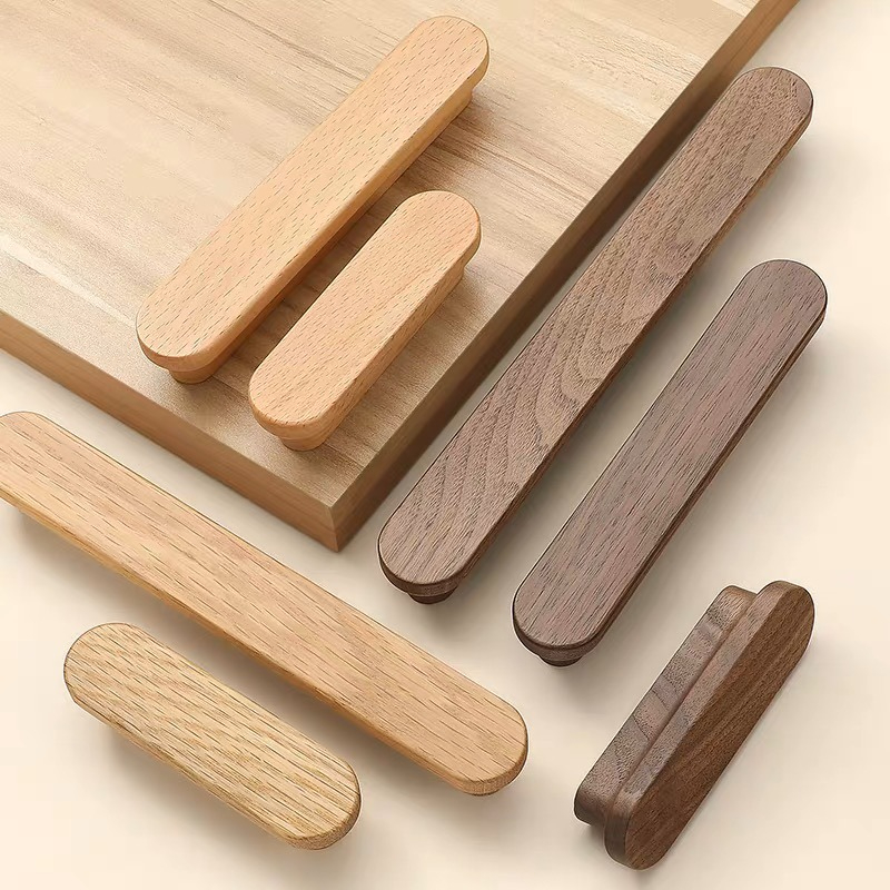 Maniglie per mobili in legno naturale nordico Armadi Maniglie da cucina Maniglie Armadi e cassetti Manopole per comò Maniglie lunghe per guardaroba