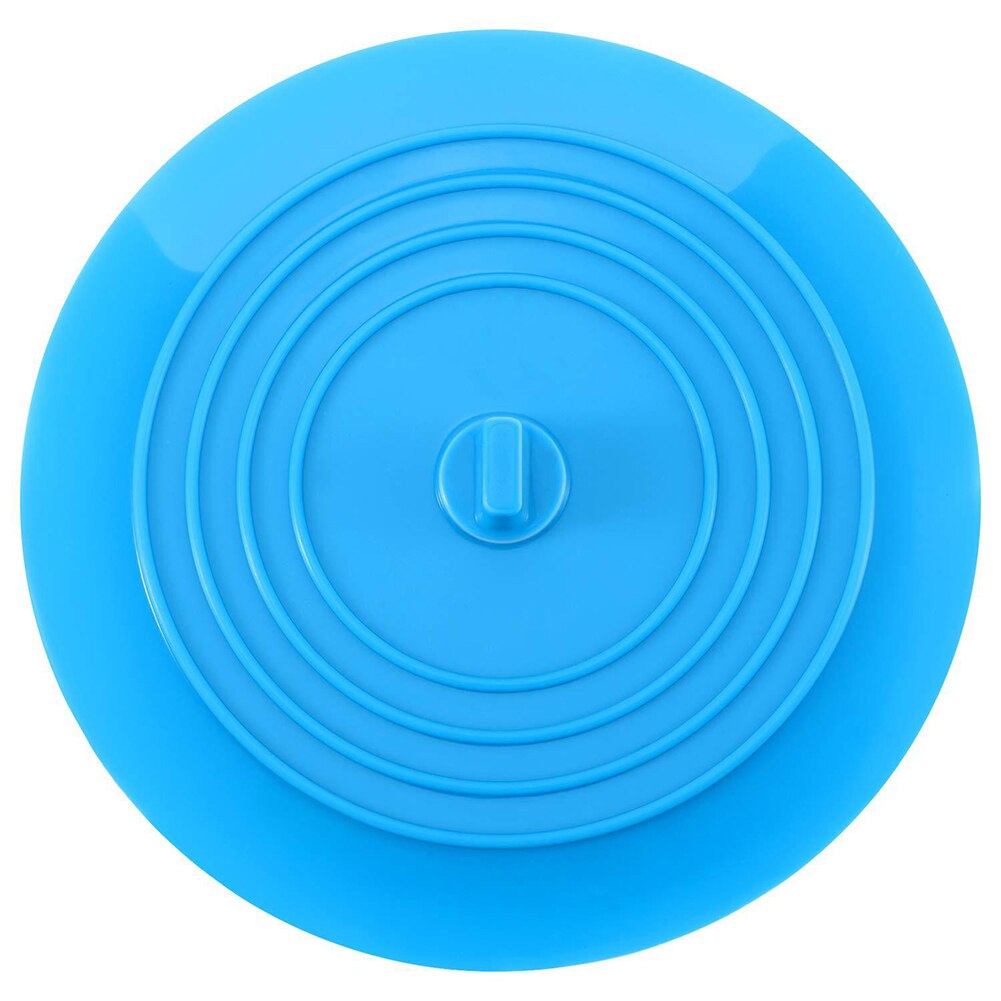 Universal Silicone Floor Drain Leakproof Plug Kitchen Bath Tub Sink Rubber Water Stopper Bathroom Fixture Drains: blue