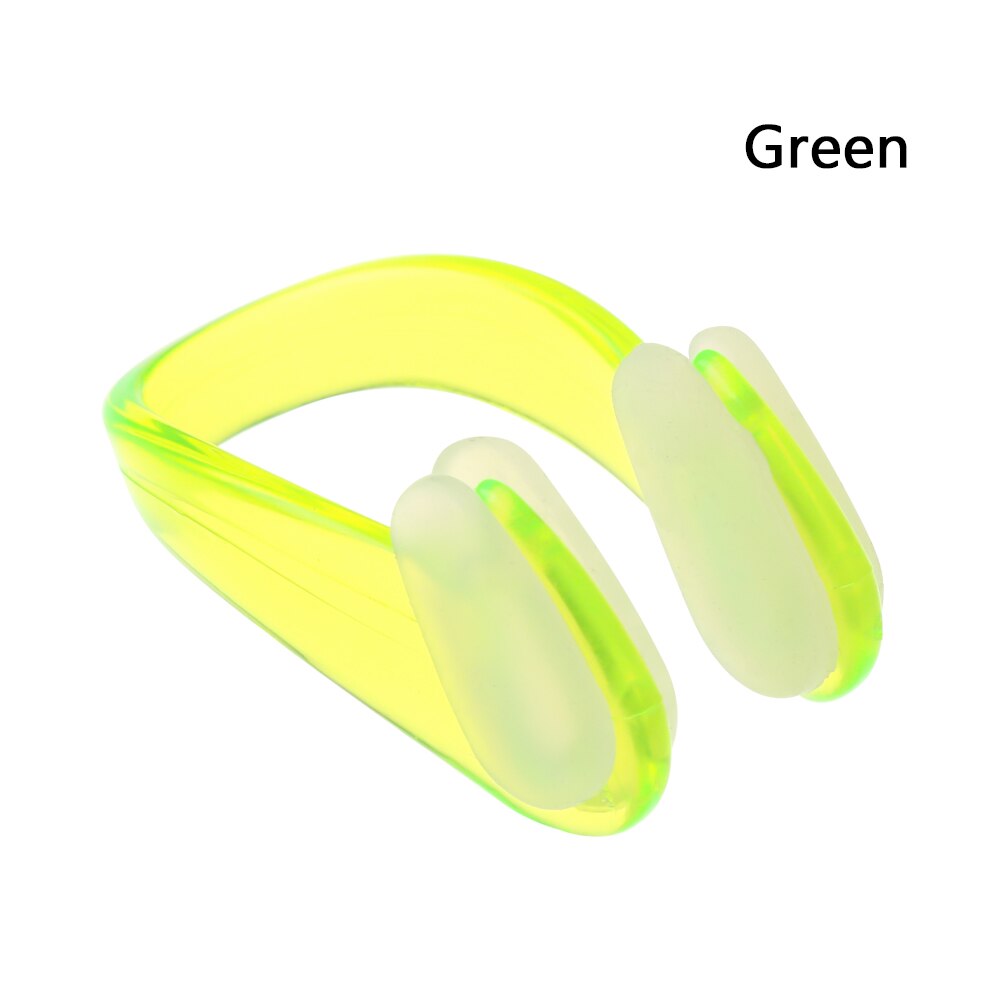 4Pcs Zwemmen Neusklem Oordopjes Pak Zwemmen Kleine Maat Voor Volwassen Kinderen Waterdichte Zachte Siliconen Neusklem Zwembad Accessoires: green