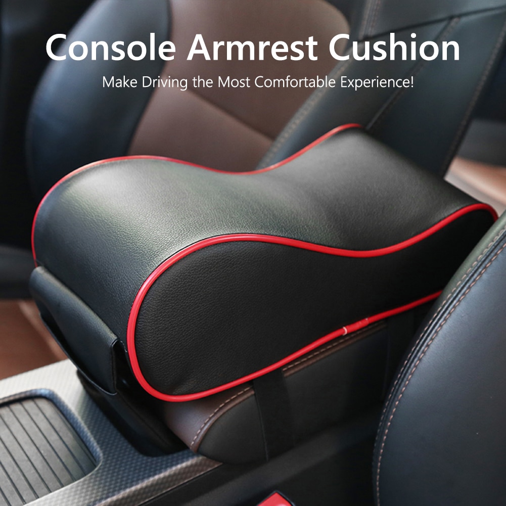 Pu Leather Center Console Armsteun Kussen Universele Auto Outdoor Persoonlijke Auto Memory Foam Lichtgewicht Onderdelen Decoratie