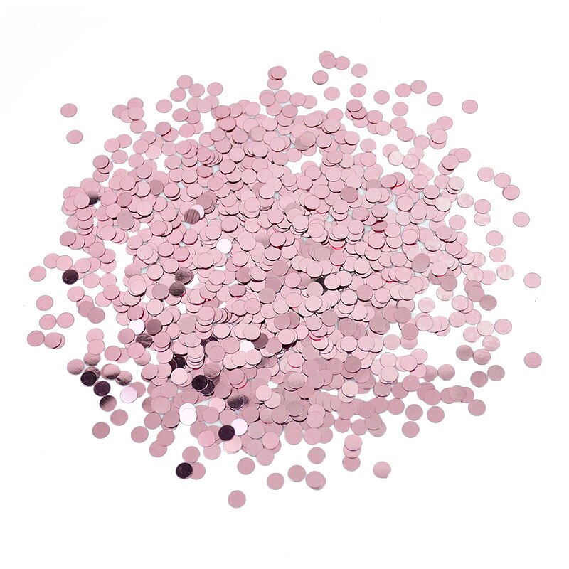 Décoration de Table pour fête d'anniversaire et mariage, disque circulaire brillant Rose, or, argent, vert, bleu, paillettes rondes, confettis, 15, g/sac, 6mm: Z03
