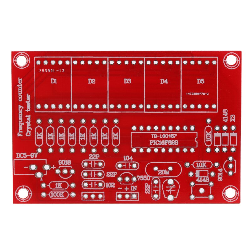 1Hz-50MHz Crystal Oscillator Frequency Counter Meter 5-Digital LED Display Kit