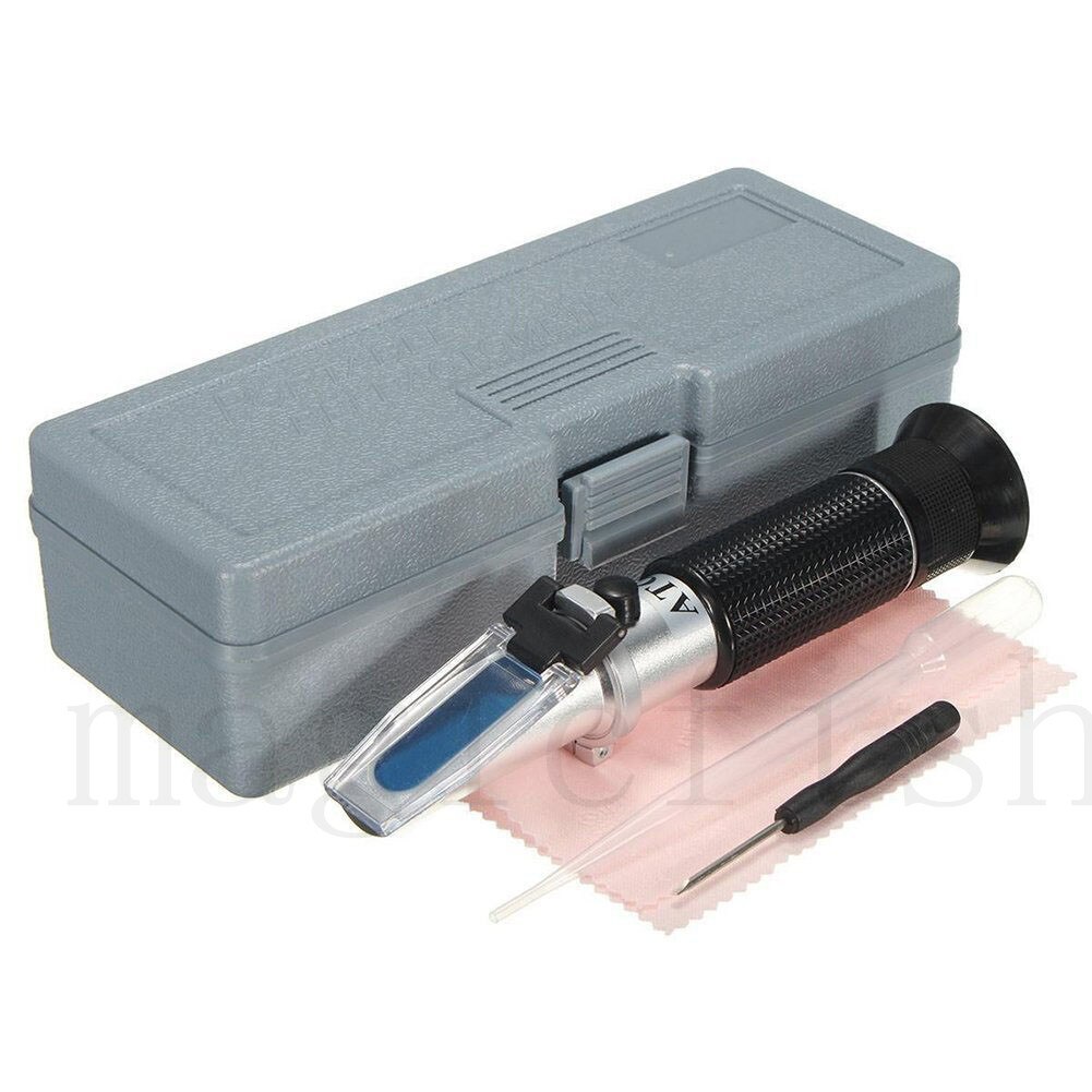 Marine Accurate Hydrometer Reef Aquarium Salt Water Salinity Meter protable refractometer Seawater Coral Test
