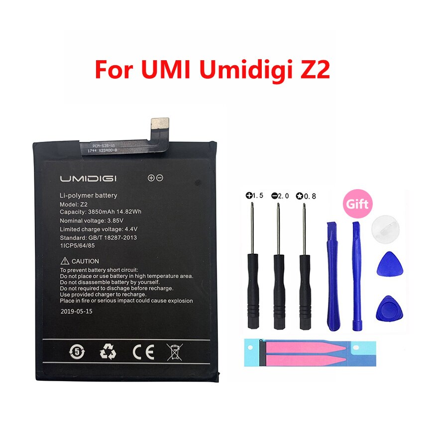 Para umi umidigi bateria a3 a5 um s2 f1 jogar f2 s3 super toque z z2 pro max lite telefone de alta qualidade substituição backup batteria: Z2