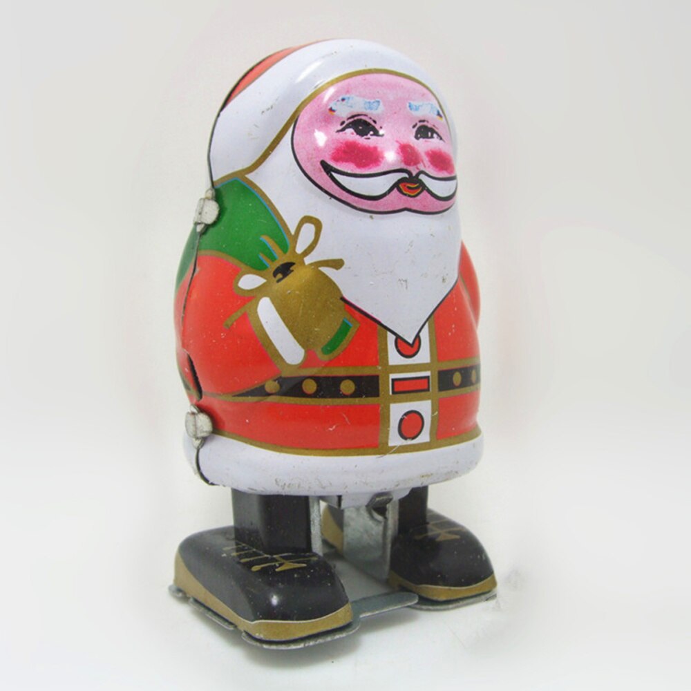 1pc Tin Tinplate Santa Robot Santa Claus Tinplate Christmas Robot Tin