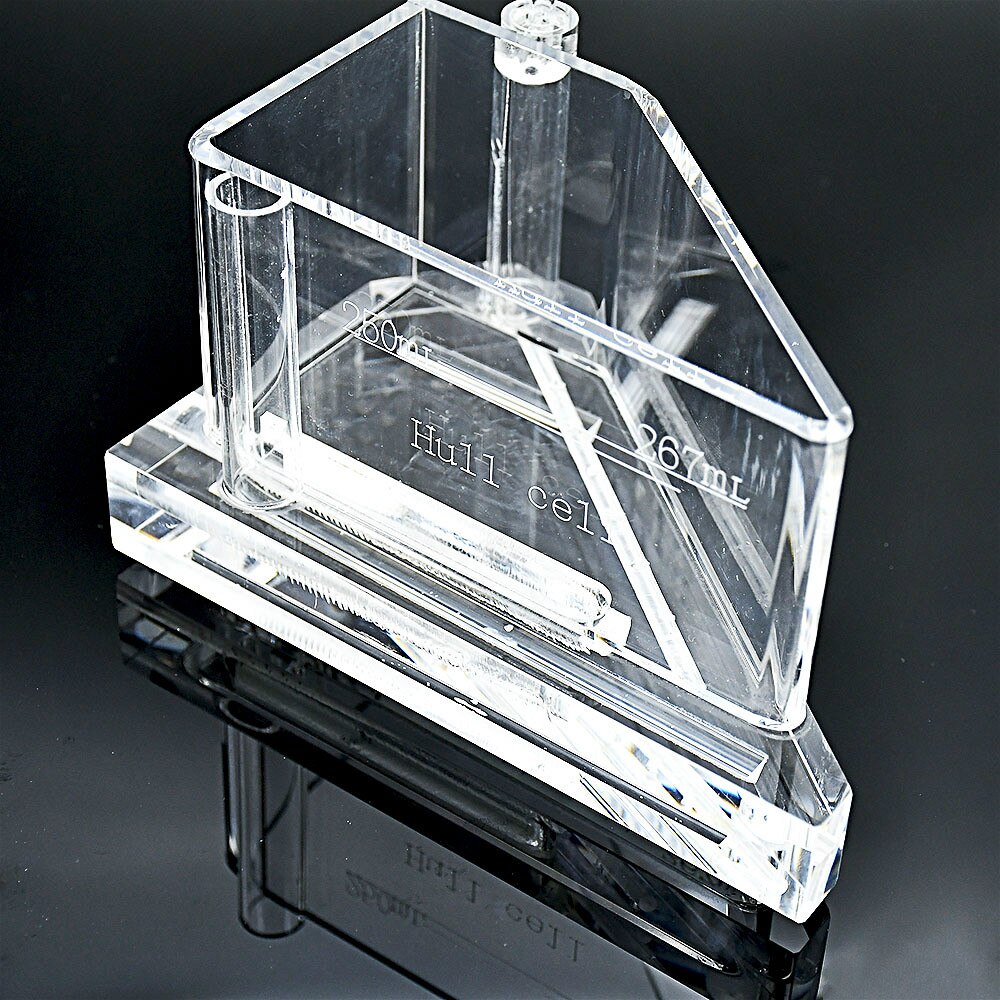 Harrington Groove Plating 267ml Hull Cell Testing Equipment ( Air Agitated ) Hall Groove Double Scale