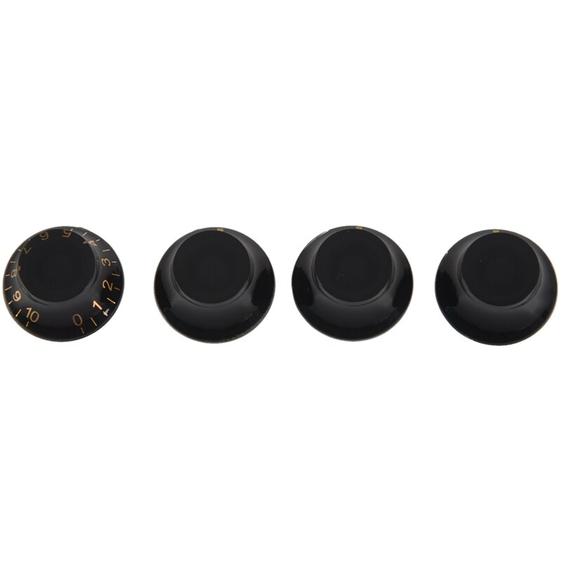 Black Hat Golden Font Electric Guitar Knobs For LP Style Electric Guitar