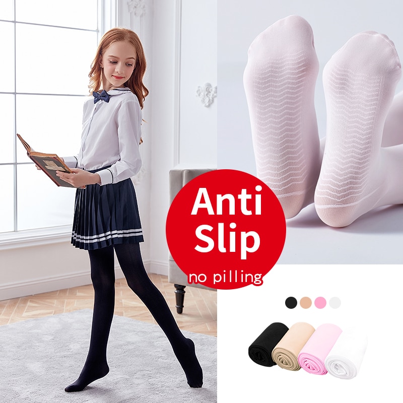 Kids Girls Dance Tights Ballet Dance Socks Pink Anti-slip Leggings Gymnastics Pantyhose ultrathin Ballet Stockings