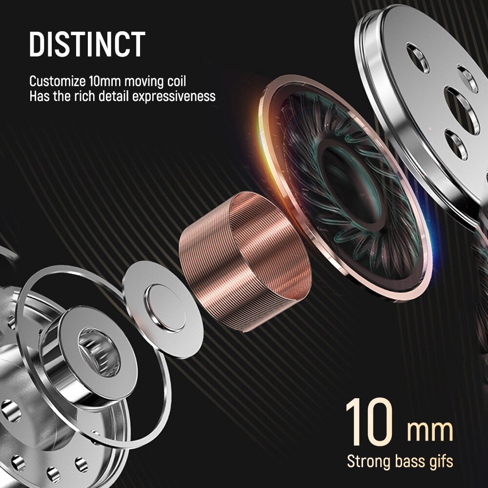 Fonge K1 Originele 3.5Mm Transparant In-Ear Oortelefoon Subwoofer Stereo Bass Oordopjes Oortelefoon Met Microfoon Voor Iphone Xiaomi