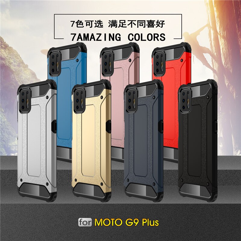 Case For Motorola Moto G9 Plus Case Bumper Anti-knock TPU+PC Hybrid Armor Cover For Motorola G9 Plus Phone Case For Moto G9 Plus