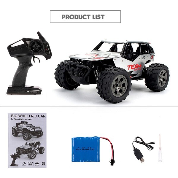 RC Auto 2.4 GHz 1:18 2WD PVC del corpo di Automobile Borsette RC Auto 18 km/h Off-Road King Auto per i principianti Giocattoli per I Bambini Grande Regalo Dei Capretti: Colore rosa