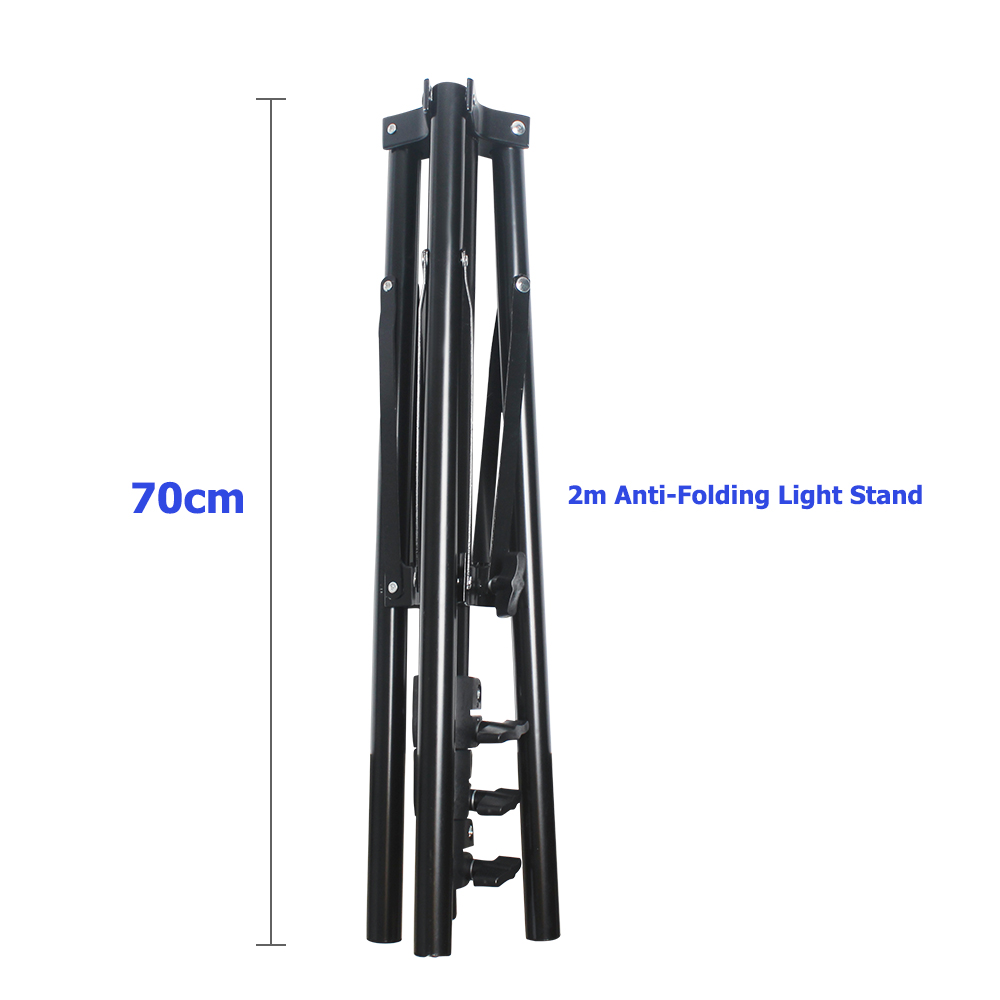 Heavy Metal 2.1m Light Stand Max Load To 5kg Tripod Live Broadcast Portable Foldable Tripod For Flash Reflector Photo Studio