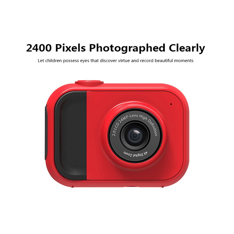 Children's Camera Waterproof 1080P HD 4x Zoom Screen Camera Video Toy Kids Cartoon Cute Camera Outdoor Photography Kids