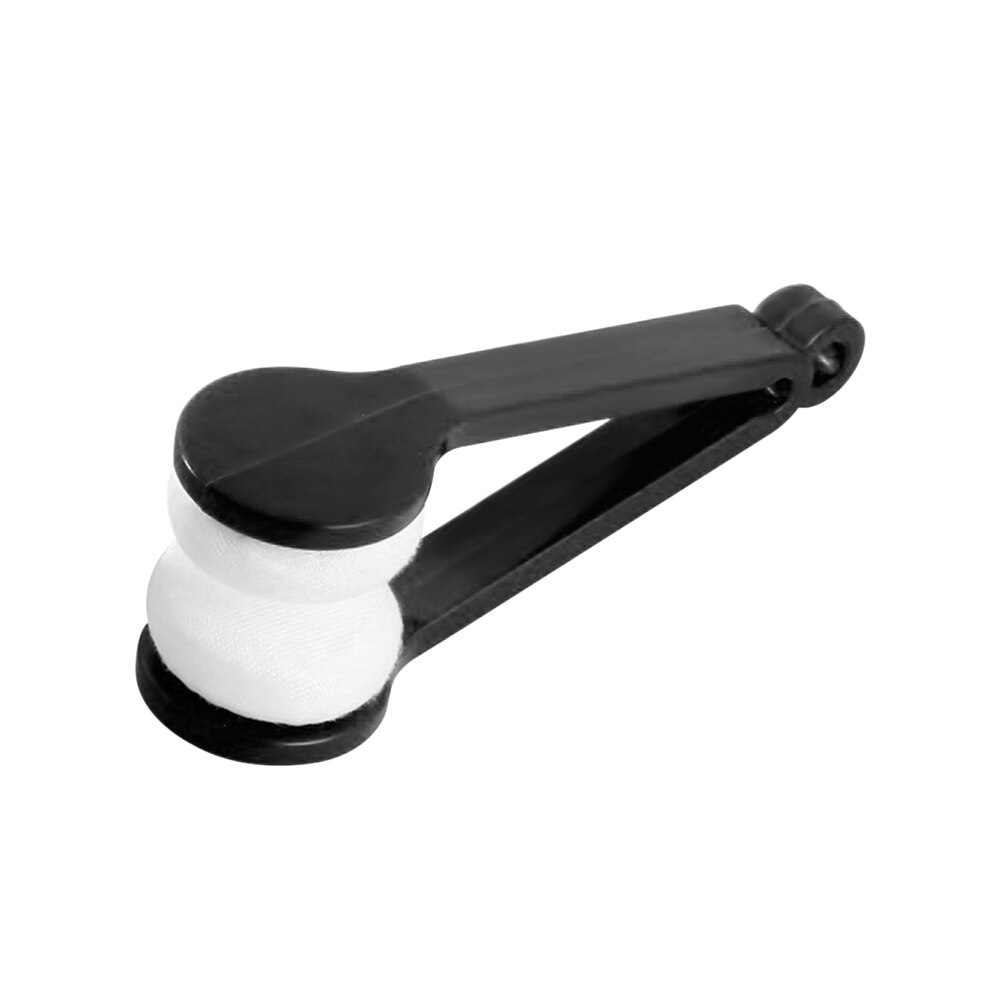 Mini Auge Gläser Objektiv Reinigung Pinsel Tragbare Weichen Mikrofaser Brille Sonnenbrille Reiniger Wischen Mikrofaser Kopf: schwarz