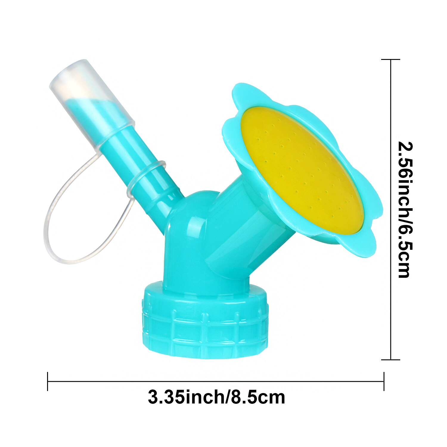 Mini Kunststoff Gießkanne Auslauf Flasche Kappe Dual Kopf Sprinkler Düse drinnen-Anlage Gießkanne Garten Sprinkler Werkzeug