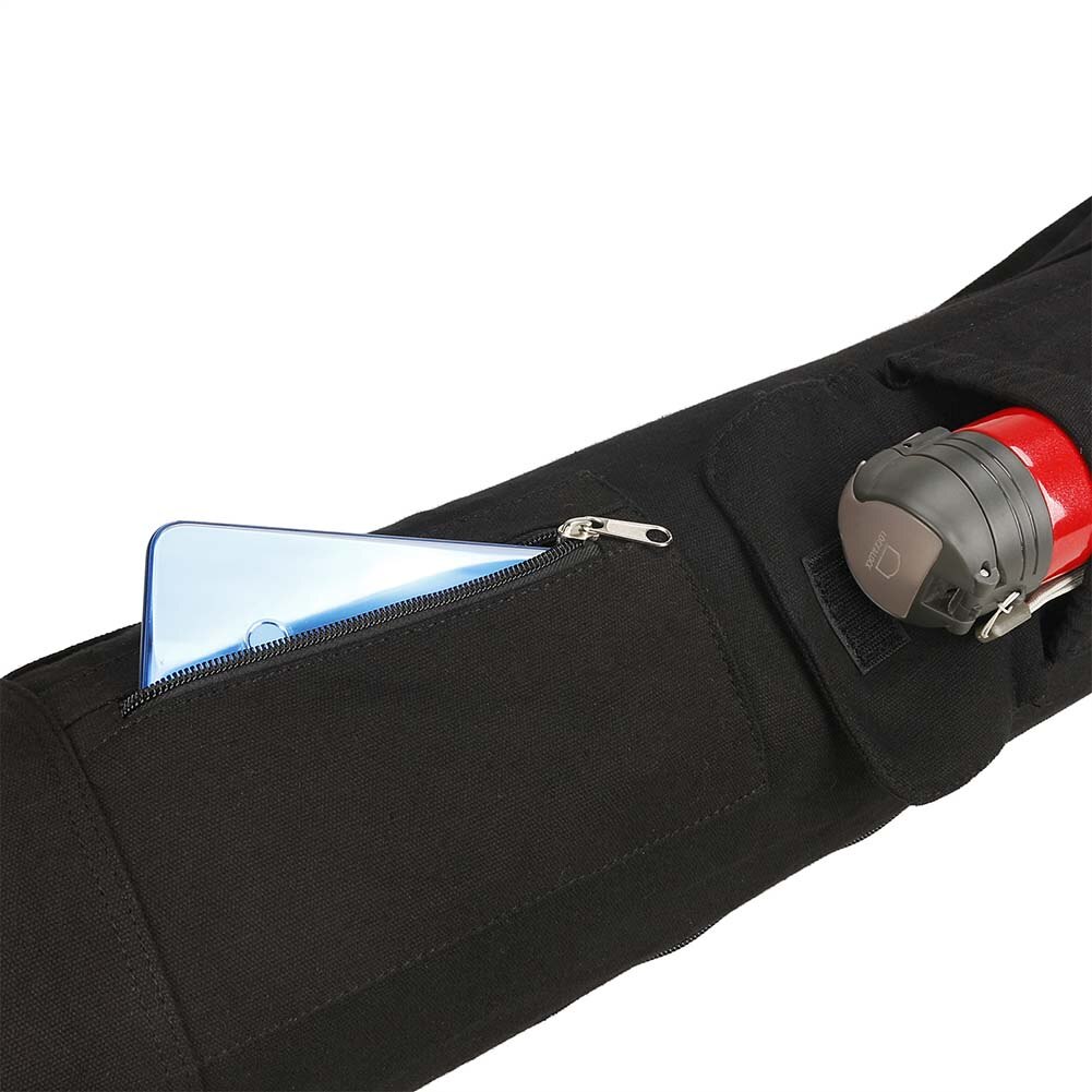 Draagbare sportschool blackyoga rugzak yogamat waterdichte rugzak yogatas nylon fitness oefen yogamat opbergtas met rits