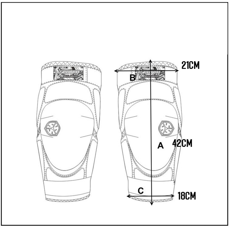 SCOYCO-rodilleras blandas para moto, protector de rodilla compatible con la CE, protector de rodilla para deporte común, esquí en nieve, patinaje