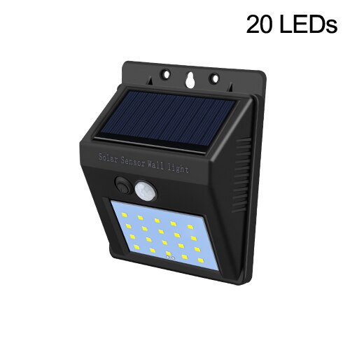 100 LEDs Außen Beleuchtung Solar- LED Straße Lampe Mit PIR Motin Sensor IP65 Sonnenlicht Angetrieben LED Veranda Lichter Ich bin Freien Zauberstab lampe: 20 LEDs / 1 Stück