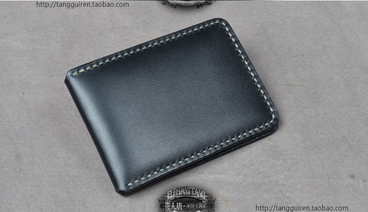 DIY small card holder leather craft pvc sewing template photo card bit