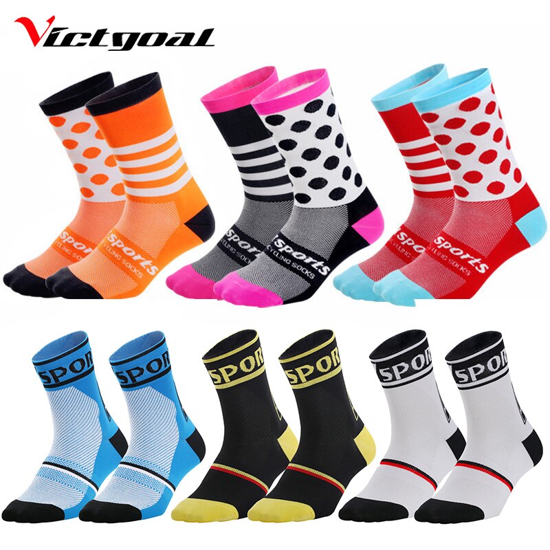 Victgoal invierno ciclismo calcetines de la bicicleta al aire libre de esquí calcetines de deporte de los hombres Road de montaña bicicleta calcetines MTB Anti-Slip Calcetines