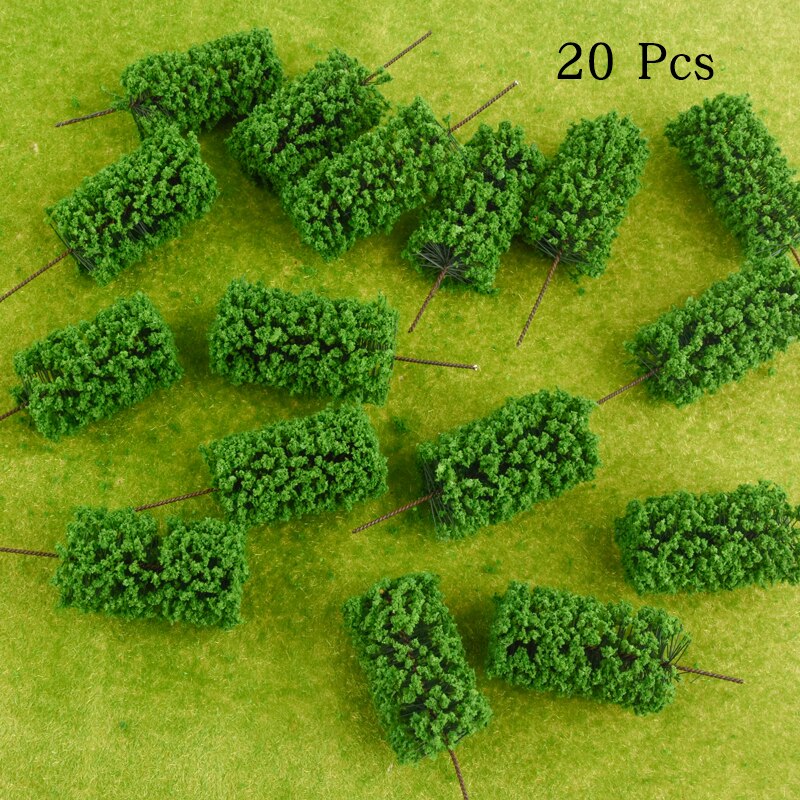 40 Stück Realistische Modellbäume | 7 Cm Hoch, Grün | Für Architekturmodelle, Dioramen & Landschaftsgestaltung