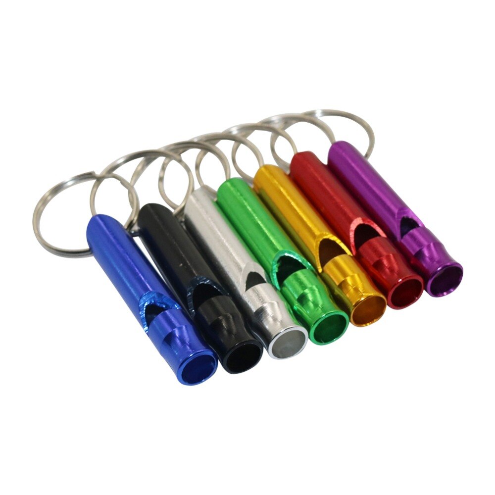 7 Pcs Aluminium Duif Training Fluitje Fluit Draagbare Sleutelhanger Verstelbare Fluitje Alarm Kat Hond Training Fluitje