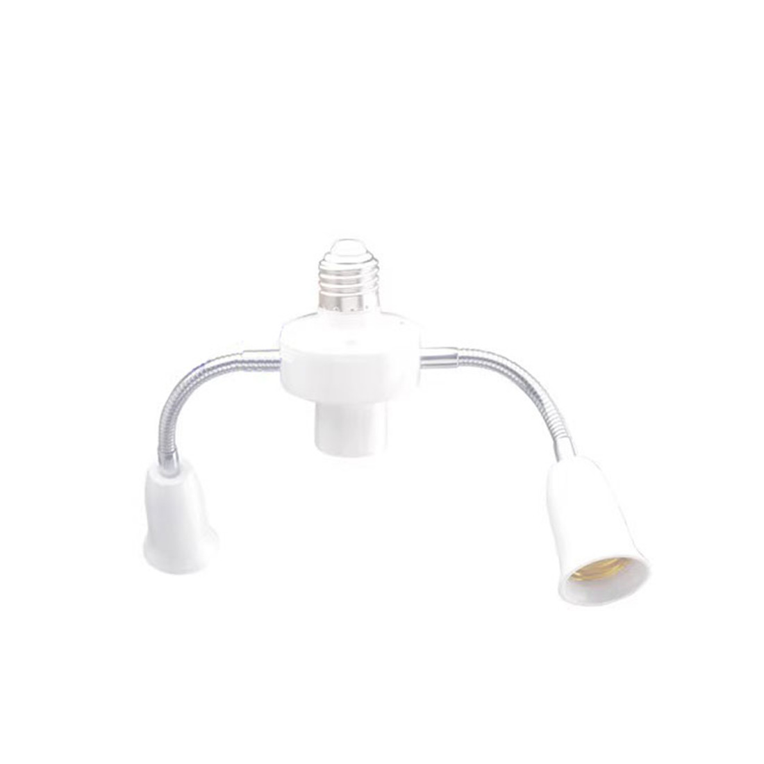 Weiß E27 Licht Sockel Splitter Haushalt LED Lampe Fotografie Sockel Adapter Konverter Einstellbar Multi E27 Glühbirne Adapter