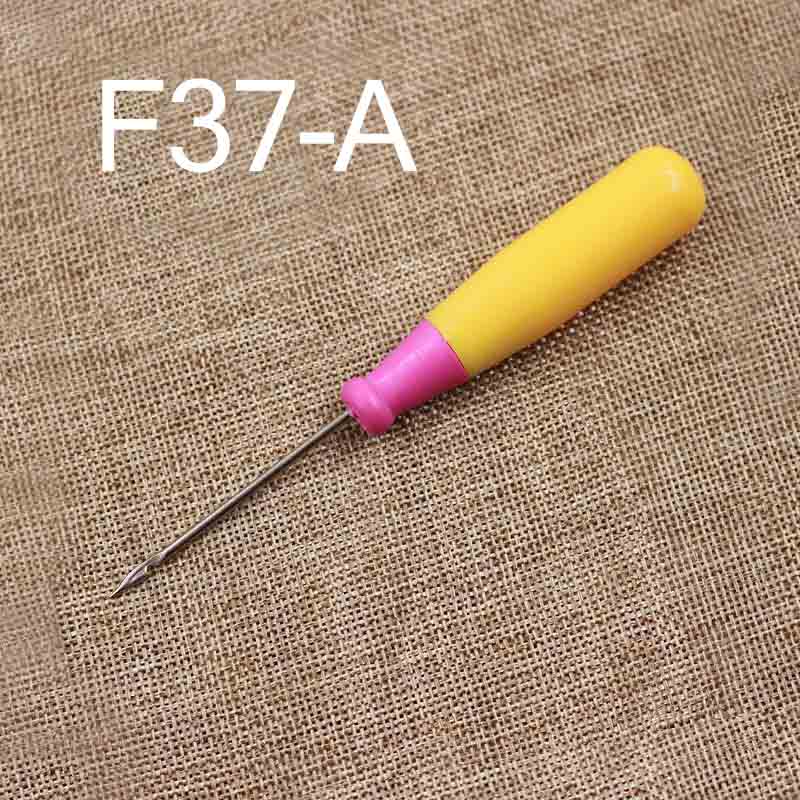 1Pcs Leather sewing tool Awl DIY Leather Tent Sewing Awl Pin Punch Hole Repair Tool Hand Stitcher Needlework: F37-A