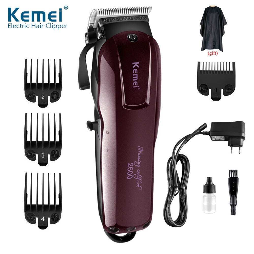 Kemei 100-240V hair clipper electric hair trimmer powerful hair shaving machine hair cutting beard electric razor